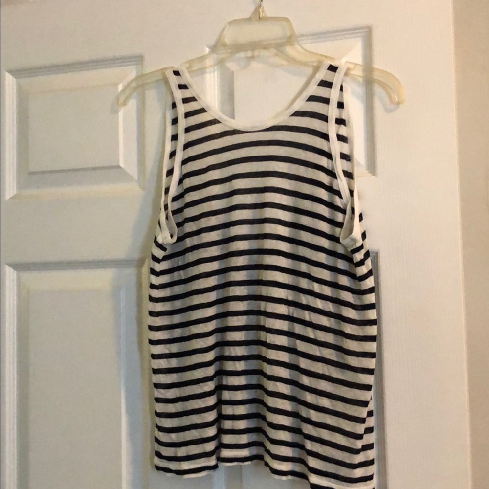 T Alexander wang striped tank top